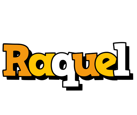 Raquel cartoon logo