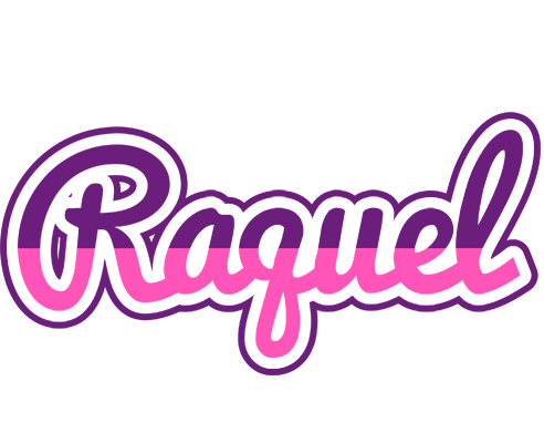 Raquel cheerful logo