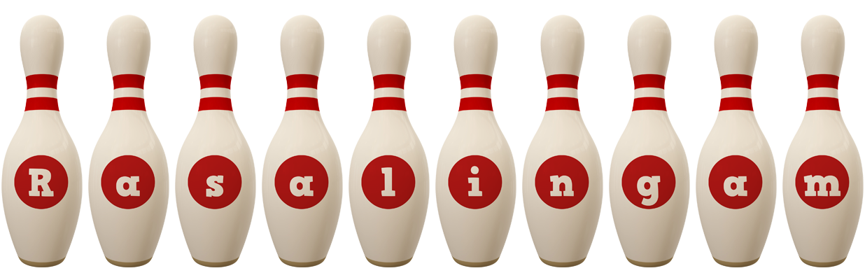 Rasalingam bowling-pin logo