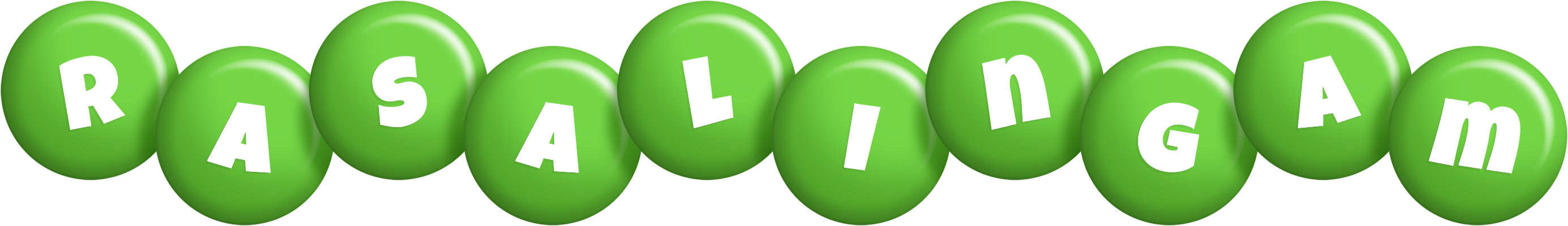 Rasalingam candy-green logo