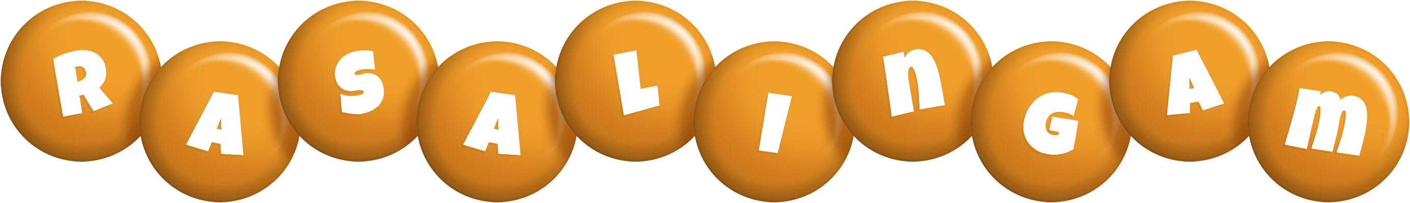 Rasalingam candy-orange logo