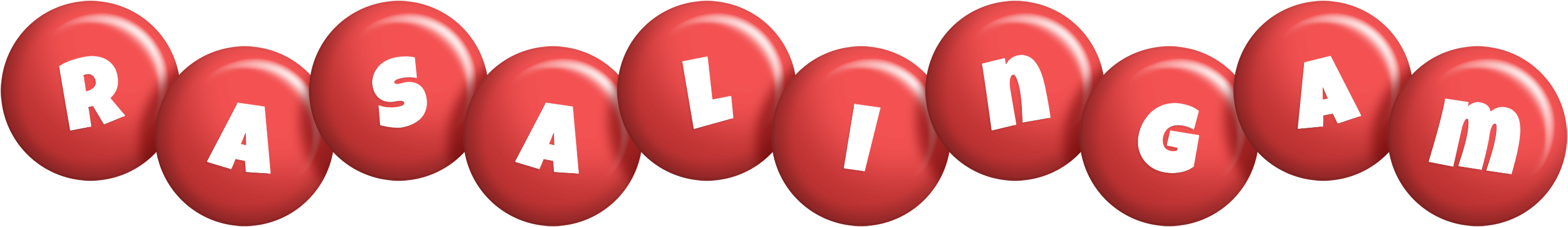 Rasalingam candy-red logo