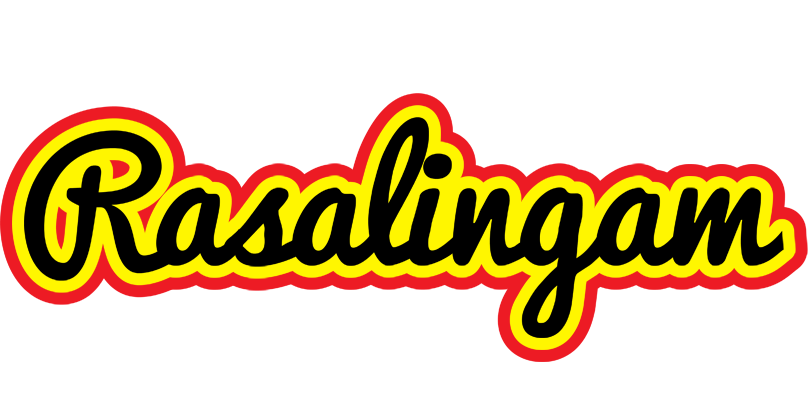 Rasalingam flaming logo