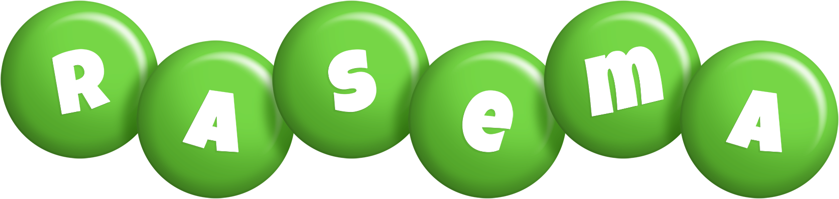 Rasema candy-green logo