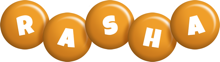 Rasha candy-orange logo