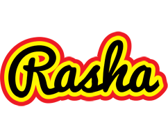 Rasha flaming logo