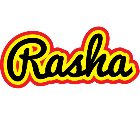 Rasha flaming logo