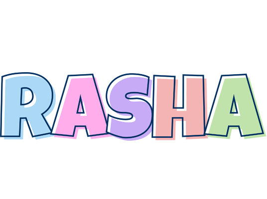Rasha pastel logo