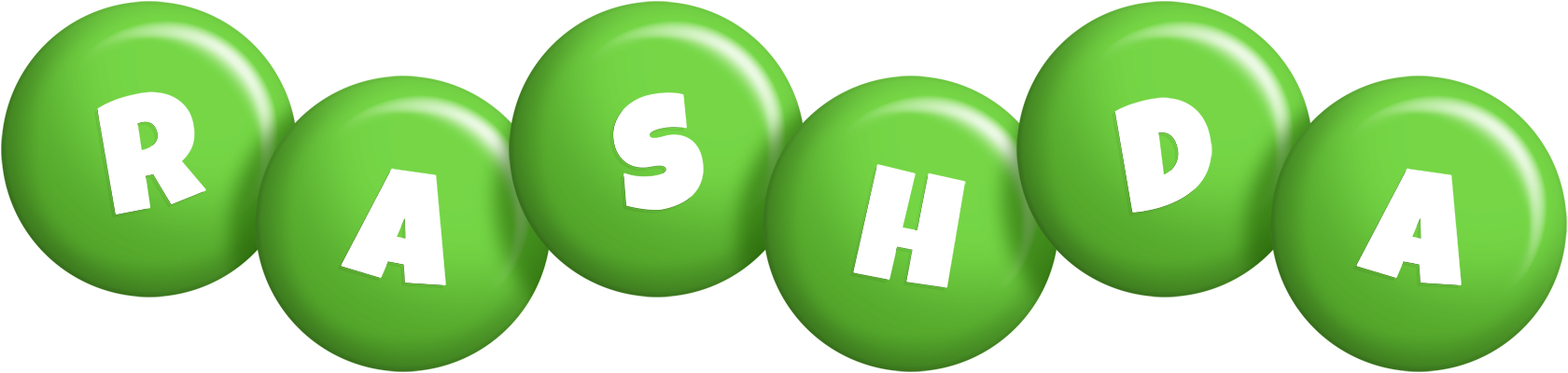 Rashda candy-green logo