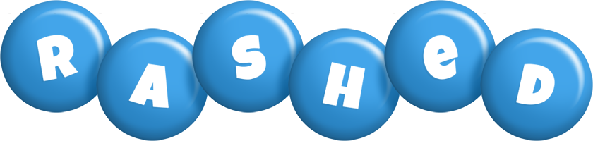 Rashed candy-blue logo