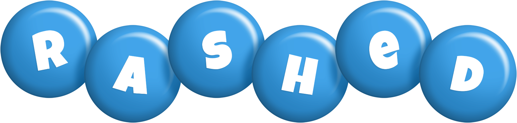 Rashed candy-blue logo