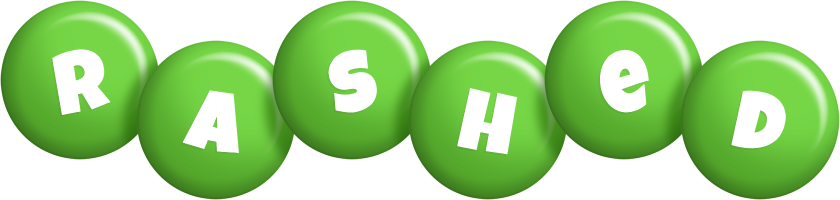 Rashed candy-green logo