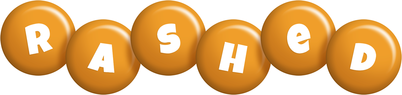 Rashed candy-orange logo