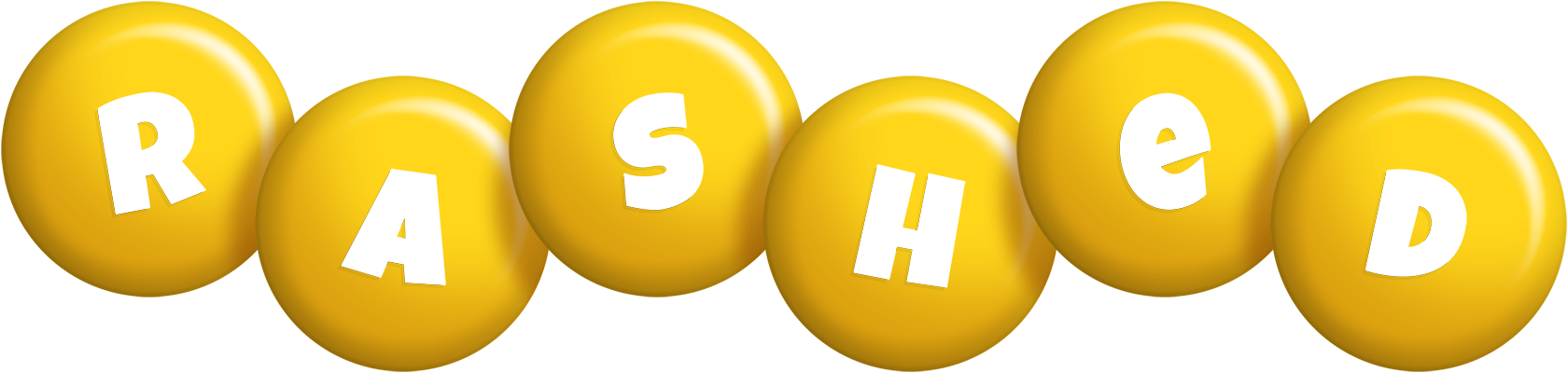 Rashed candy-yellow logo