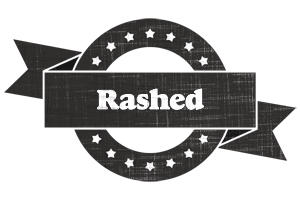 Rashed grunge logo