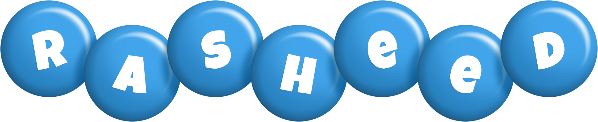 Rasheed candy-blue logo