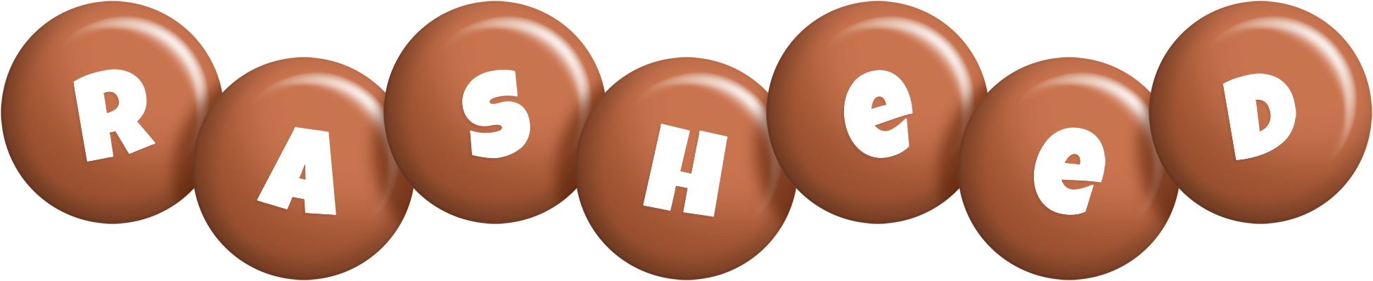 Rasheed candy-brown logo