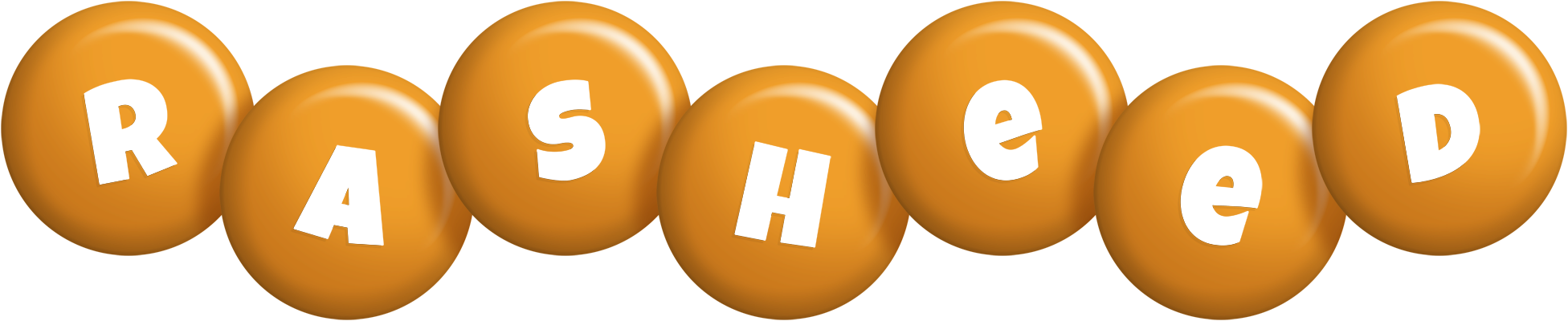 Rasheed candy-orange logo