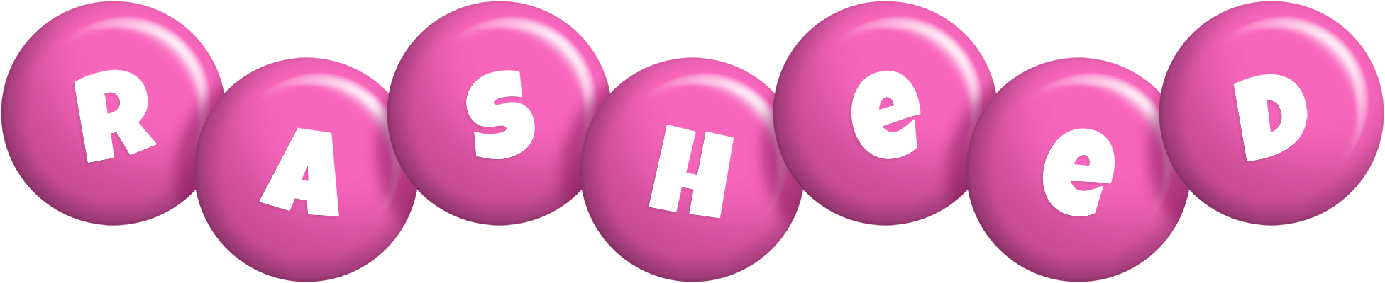 Rasheed candy-pink logo