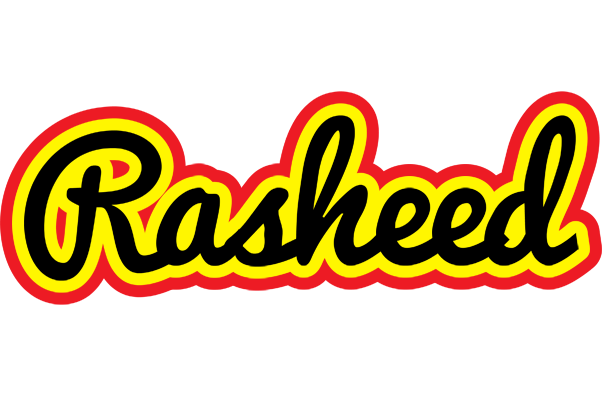 Rasheed flaming logo