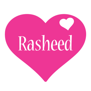 Rasheed love-heart logo