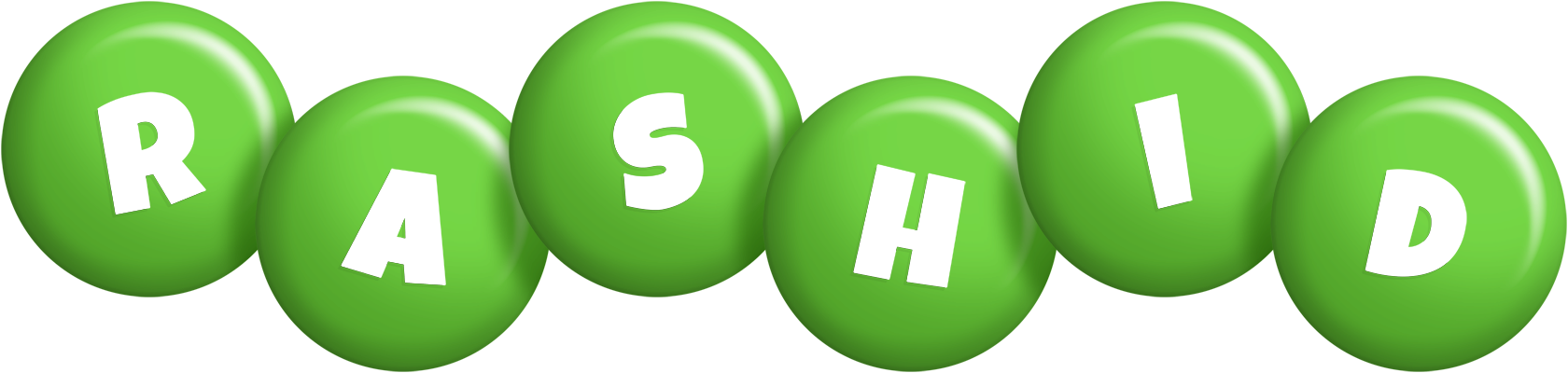 Rashid candy-green logo