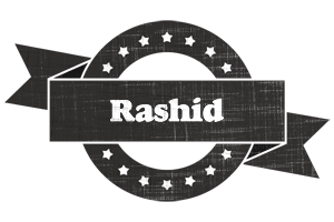 Rashid grunge logo