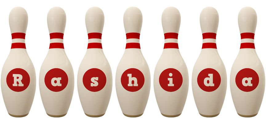 Rashida bowling-pin logo
