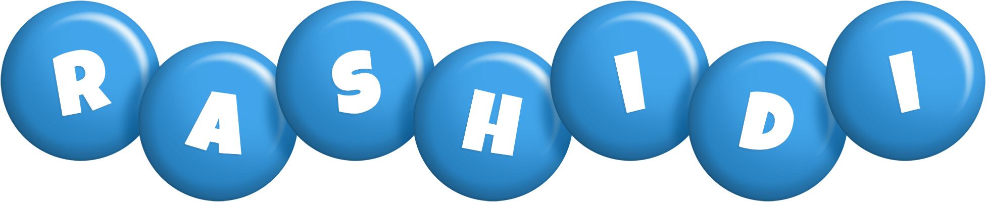 Rashidi candy-blue logo