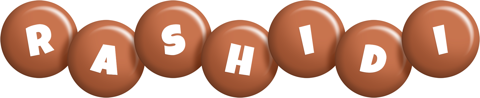 Rashidi candy-brown logo
