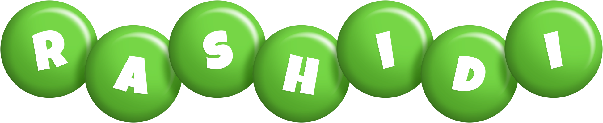 Rashidi candy-green logo
