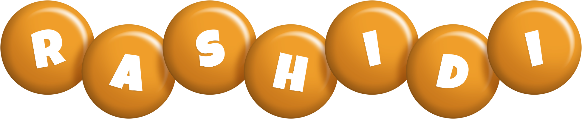 Rashidi candy-orange logo