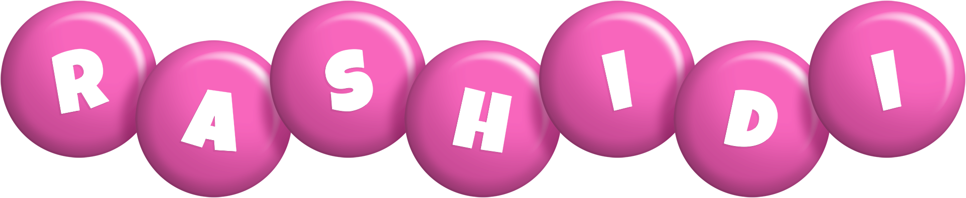 Rashidi candy-pink logo