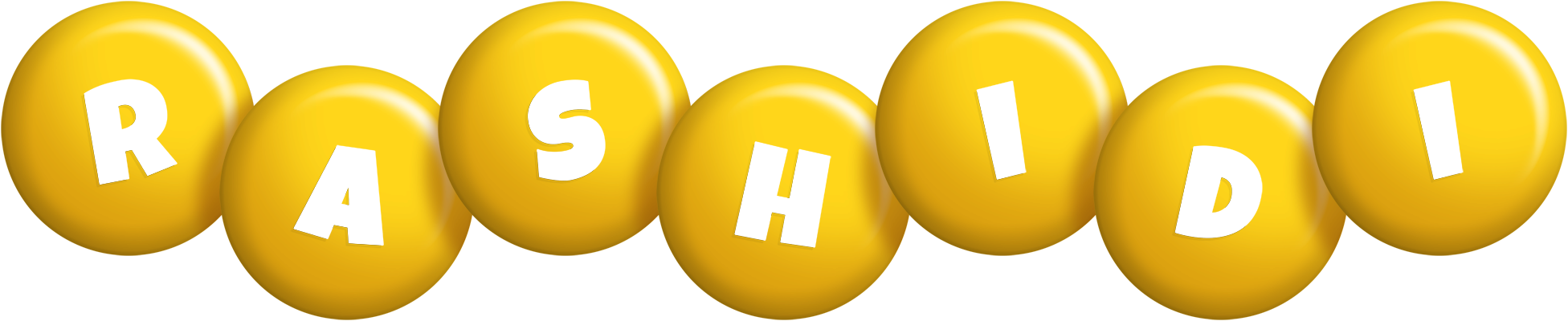 Rashidi candy-yellow logo