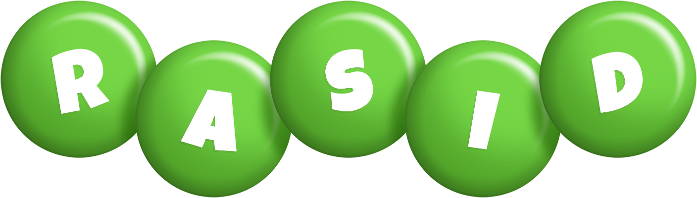 Rasid candy-green logo