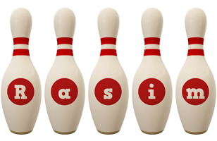 Rasim bowling-pin logo