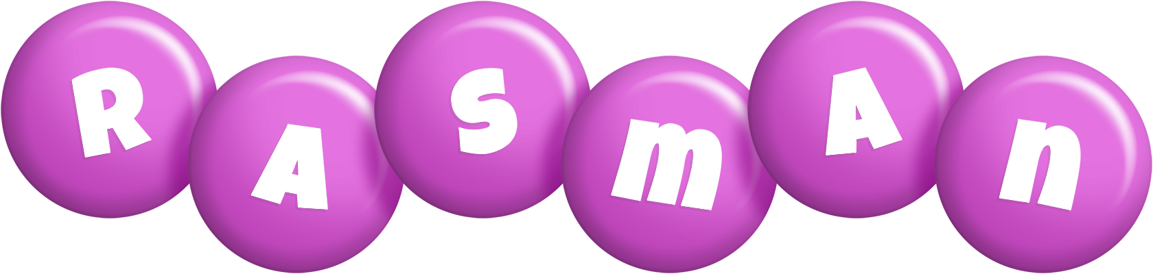 Rasman candy-purple logo