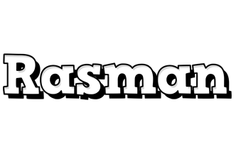 Rasman snowing logo