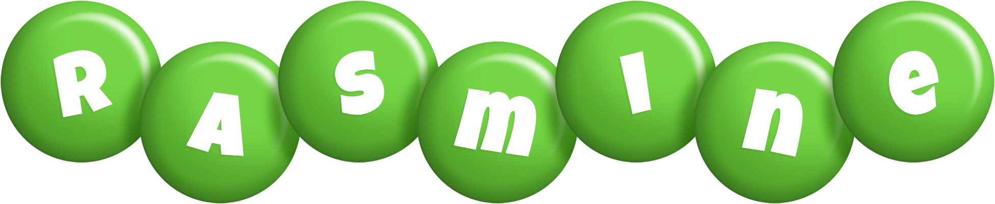 Rasmine candy-green logo