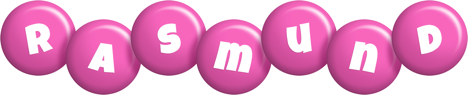 Rasmund candy-pink logo