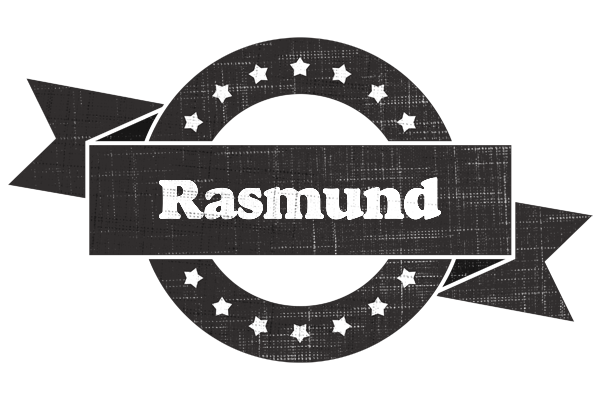 Rasmund grunge logo