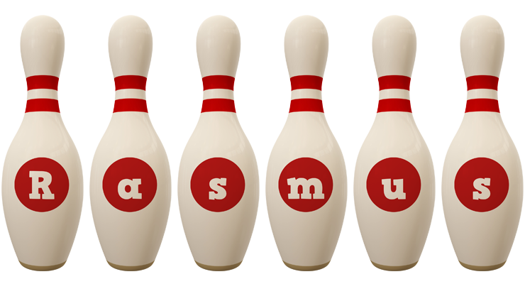 Rasmus bowling-pin logo