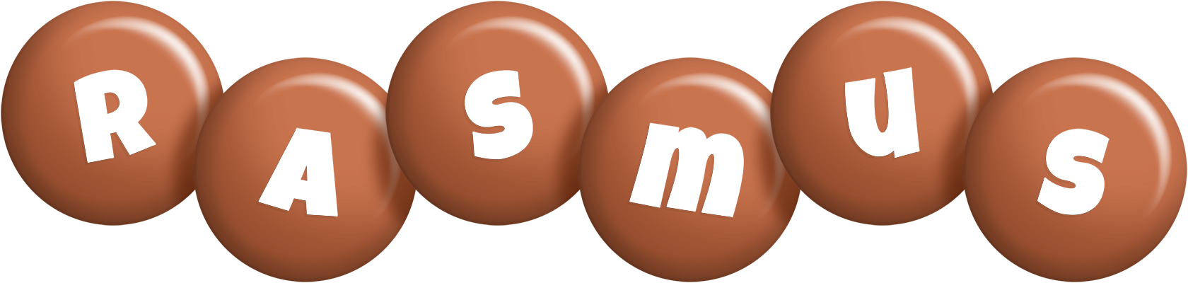 Rasmus candy-brown logo