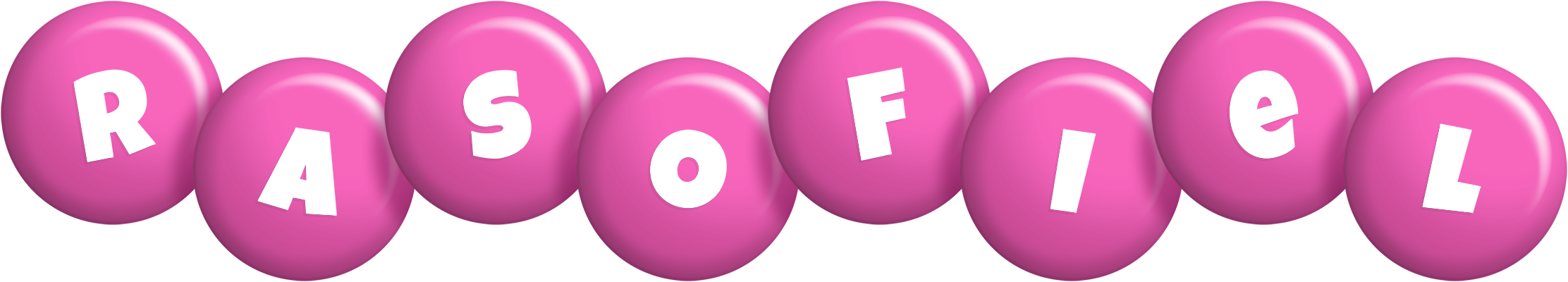 Rasofiel candy-pink logo