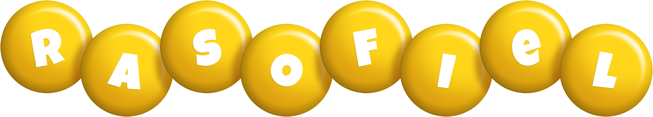 Rasofiel candy-yellow logo
