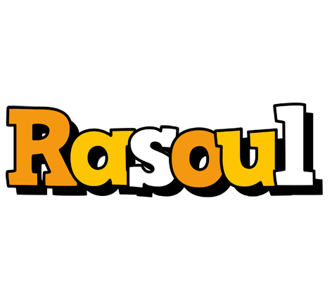 Rasoul cartoon logo