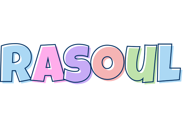 Rasoul pastel logo