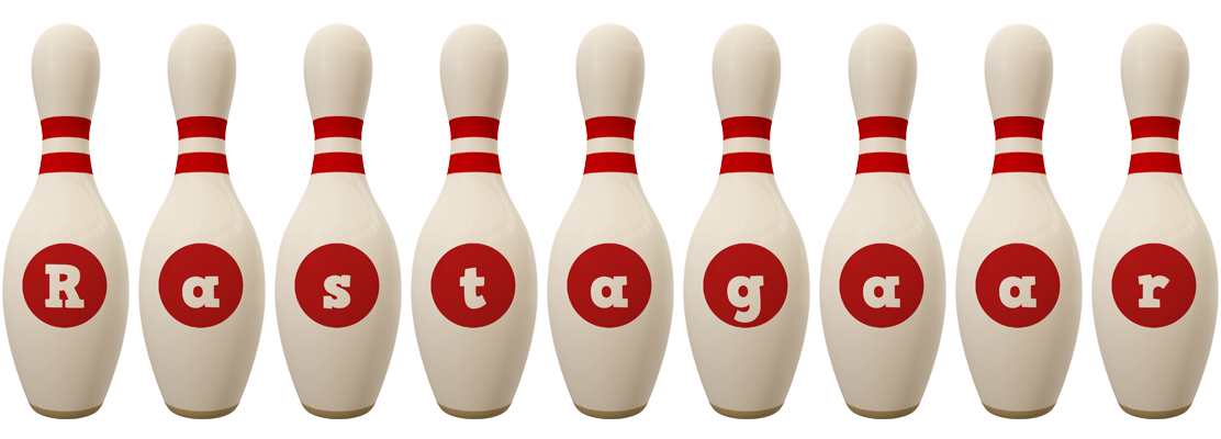 Rastagaar bowling-pin logo