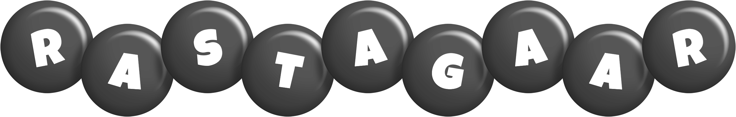 Rastagaar candy-black logo