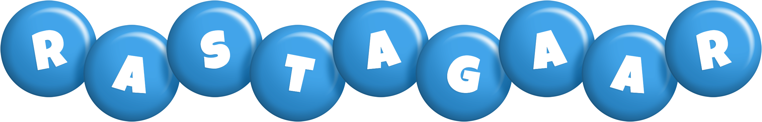 Rastagaar candy-blue logo